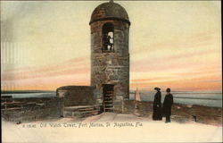 Old Watch Tower, Fort Marion Postcard