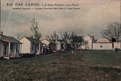 Big Oak Cabins Postcard