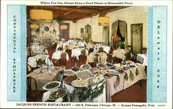 Jacques French Restaurant Postcard