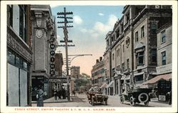 Essex Street, Empire Theater & Y.M.C.A. Salem, MA Postcard Postcard Postcard