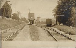 A small train station Franklin, NH Postcard Postcard Postcard