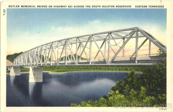 Butler Memorial Bridge on Highway 421 Across The South Holston Reservoir Tennessee