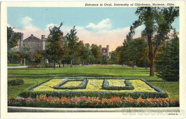 Entrance to Oval, University of Oklahoma Norman