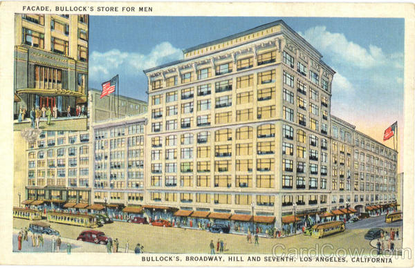 Façade Bullock's Store for Men Los Angeles California