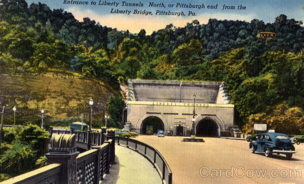 Entrance to Liberty Tunnels North, Liberty Bridge Pittsburgh Pennsylvania