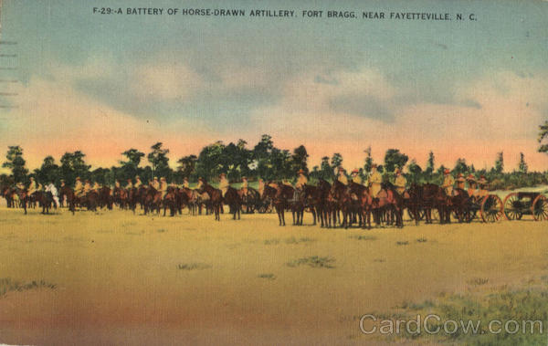 A Battery of horse Drawn Artillery Fort Bragg Fayetteville North Carolina A Battery of horse Drawn Artillery Fort Bragg Fayetteville North Carolina