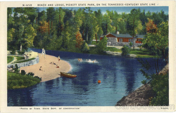 Beach and Lodge Pickett State Park Kentucky