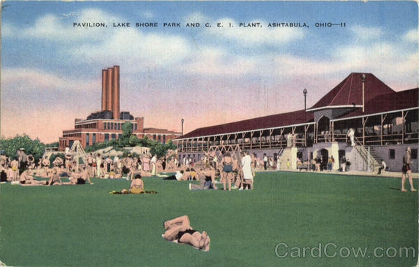 Pavilion Lake Shore Park and C.E. I. Plant Ashtabula Ohio