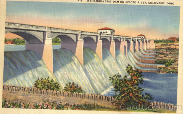 O'Shaughnessy Dam on Scioto River Columbus Ohio