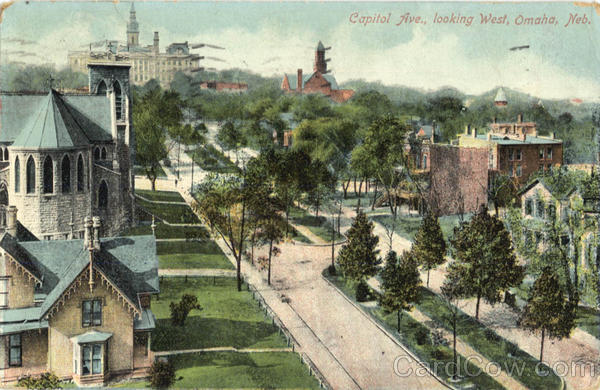 Capitol Ave Looking West Omaha Nebraska