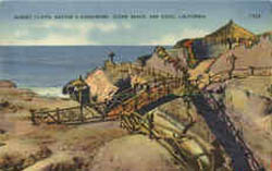 Sunset Cliffs, Ocean Beach Postcard
