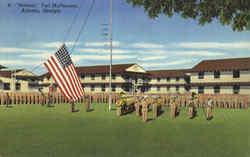 Retreat, Fort McPherson Atlanta, GA Postcard Postcard