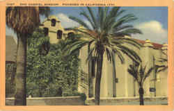 San Gabriel Mission California Postcard Postcard