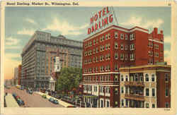 Hotel Darling, Market St. Wilmington, DE Postcard Postcard