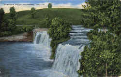 Elkhorn Falls Richmond, IN Postcard Postcard