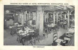 Wiggins Old Tavern At Hotel Northampton Massachusetts Postcard Postcard