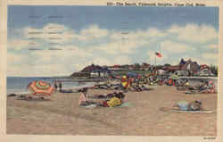 The Beach Falmouth Heights Postcard