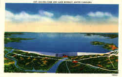 Saluda Dam and Lake Murray Postcard