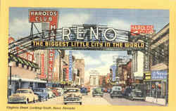 The Biggest Little City in the World, Virgina Street Postcard
