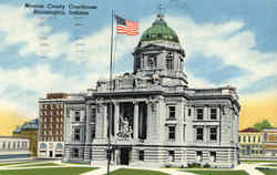 Monroe County Courthouse Bloomington, IN Postcard Postcard