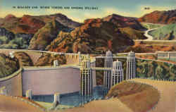 Boulder Dam Route 66 Kingman, AZ Postcard Postcard