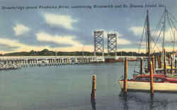 Drawbridge across Frederica River Drawbridge across Frederica River
