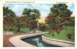 Scene in Roser Park St. Petersburg, FL Postcard Postcard