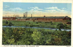 Republic Iron and Steel Company Mill Massillon, OH Postcard Postcard