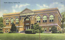Public Library Easton, PA Postcard Postcard