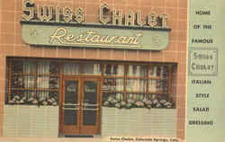 Swiss Chalet Restaurant Postcard