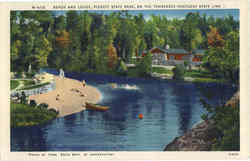 Beach and Lodge Pickett State Park, KY Postcard Postcard