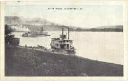 River Scene Cloverport, KY Postcard Postcard