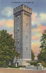 Entrance to Fort Thomas Postcard