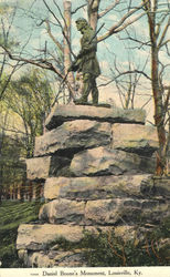 Daniel Boone's Monument Louisville, KY Postcard Postcard