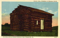 Lincoln Cabin, Abraham Lincoln National Historical Park Hodgenville, KY Postcard Postcard