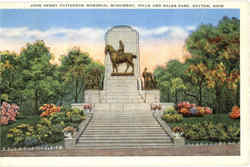 John Henry Patterson Memorial Monument, Hills and Dales park Dayton, OH Postcard Postcard