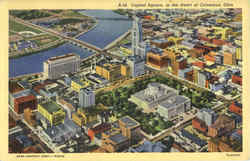 Capitol Square in the Heart of Columbus Postcard