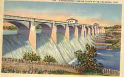 O'Shaughnessy Dam on Scioto River Columbus, OH Postcard Postcard