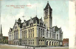 Post Office and Custom House Omaha, NE Postcard Postcard