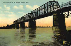 Union Pacific R.R. Bridge Omaha, NE Postcard Postcard