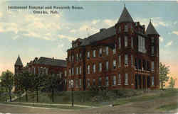 Immanuel Hospital and Nazareth Home Omaha, NE Postcard Postcard