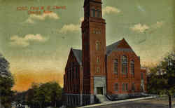 First M. E. Church Omaha, NE Postcard Postcard