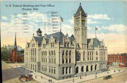 U. S. Federal Building and Post Office Omaha, NE Postcard Postcard