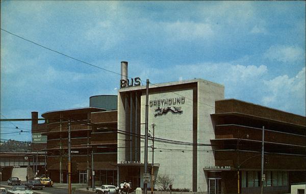 Greyhound Bus Station and Ramp Parking Garage Pittsburgh Pennsylvania