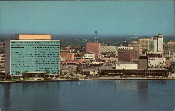Atlantic Coast Line Railroad Buildiung and new convention hall Jacksonville Florida