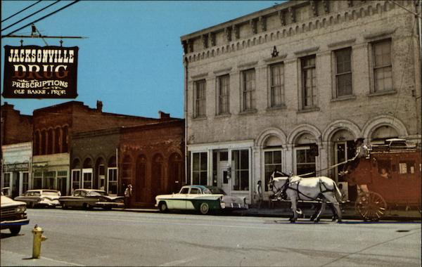 View of main street Jacksonville Oregon
