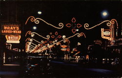 Main Street at Night Owen Sound, ON Canada Ontario Postcard Postcard