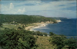 Beautiful Scenic View From "Guajataca Beach and Summer Resort" Postcard