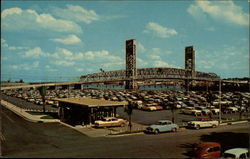 Overlooking Jacksonville's Large and Spacious Municipal Parking Lot Postcard