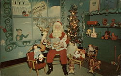 Santa Claus at Santa Claus Land Indiana Postcard Postcard